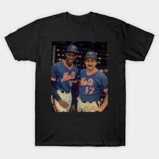 Dwight Gooden and Keith Hernandez in New York Mets Team T-Shirt